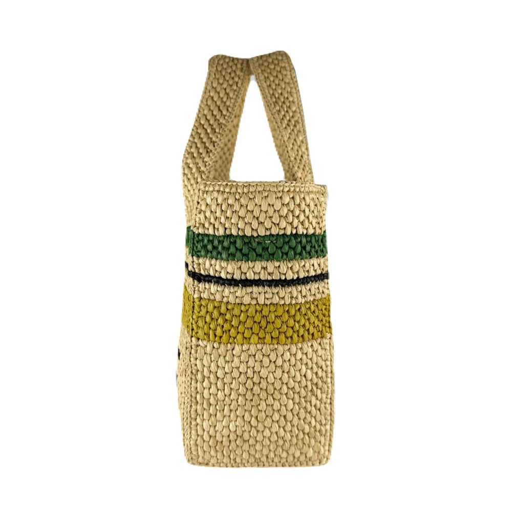 Loewe Font Raffia Handbag Tote